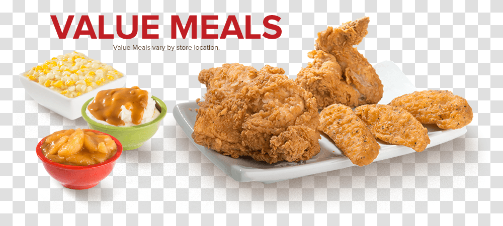 Meal Value Meal, Fried Chicken, Food, Nuggets, Bread Transparent Png