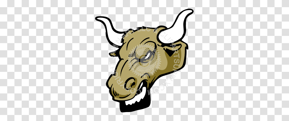 Mean Bull Head, Animal, Mammal, Buffalo, Wildlife Transparent Png