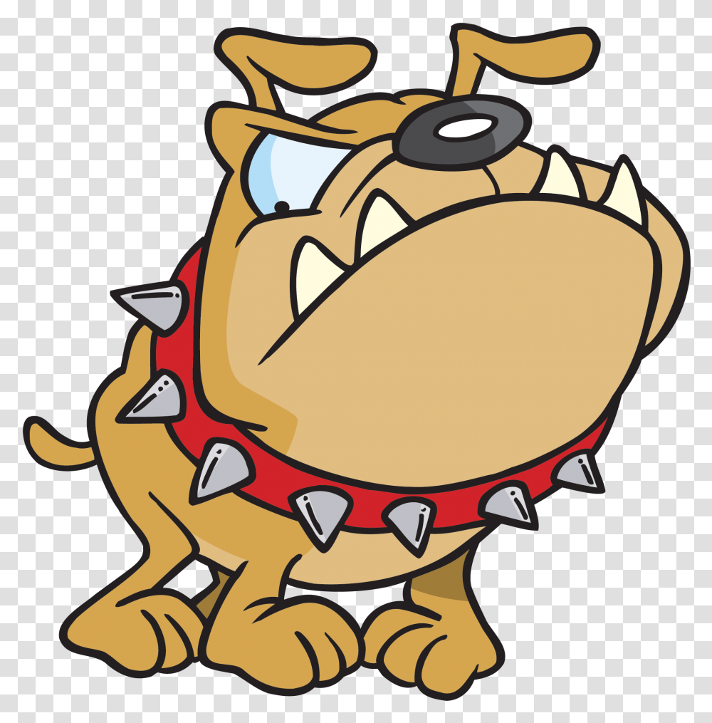 Mean Dog Cliparts Dog Spiked Collar Cartoon, Food, Hot Dog, Burger Transparent Png