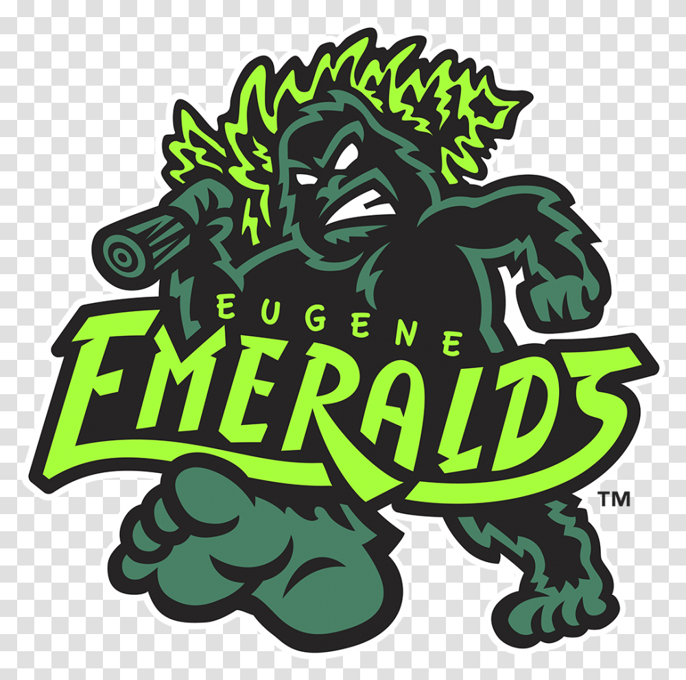 Meaning Eugene Emeralds Logo And Symbol History Evolution Eugene Emeralds Logo, Vegetation, Plant, Green, Text Transparent Png