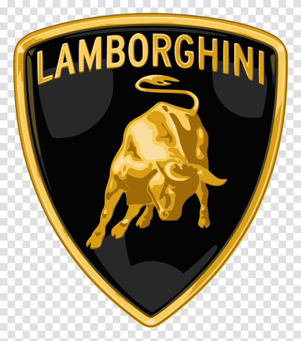 Meaning Lamborghini Logo And Symbol Lamborghini Logo, Trademark, Badge, Emblem, Gold Transparent Png