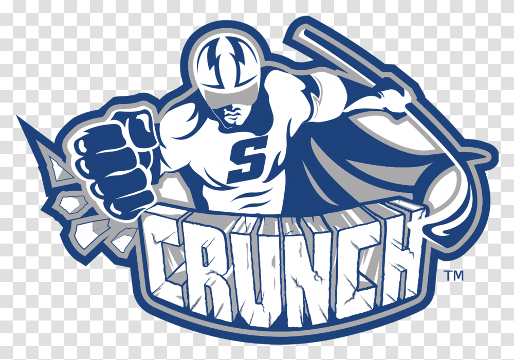 Meaning Syracuse Crunch Logo And Symbol History Evolution Syracuse Crunch Logo, Hand, Text, Fist Transparent Png