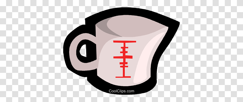 Measuring Cup Royalty Free Vector Clip Art Illustration, Coffee Cup, Plot, Diagram Transparent Png