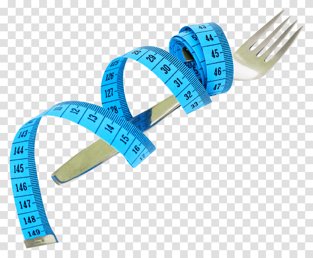Measuring Tape And Fork Measuring Tape, Cutlery, Hammer, Tool, Plant Transparent Png