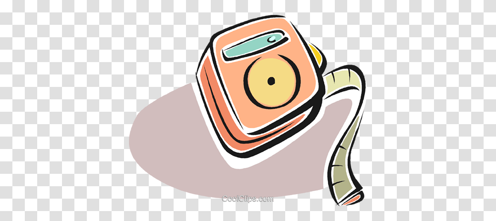 Measuring Tape Royalty Free Vector Clip Art Illustration, Label, Electronics, Baseball Cap, Machine Transparent Png