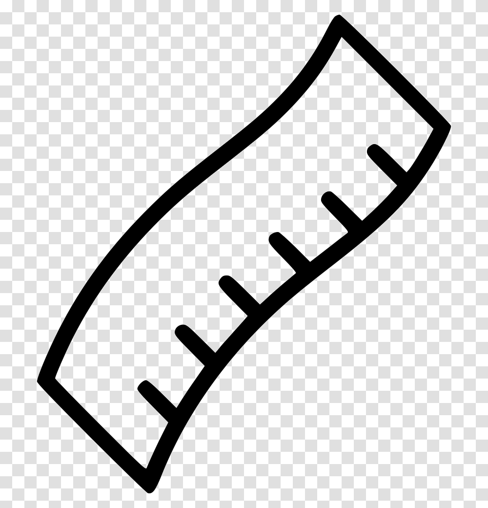 Measuring Tape Ruler Measure Scale Straightedge White Tape Measure Icon, Shovel, Food, Stencil, Bottle Transparent Png