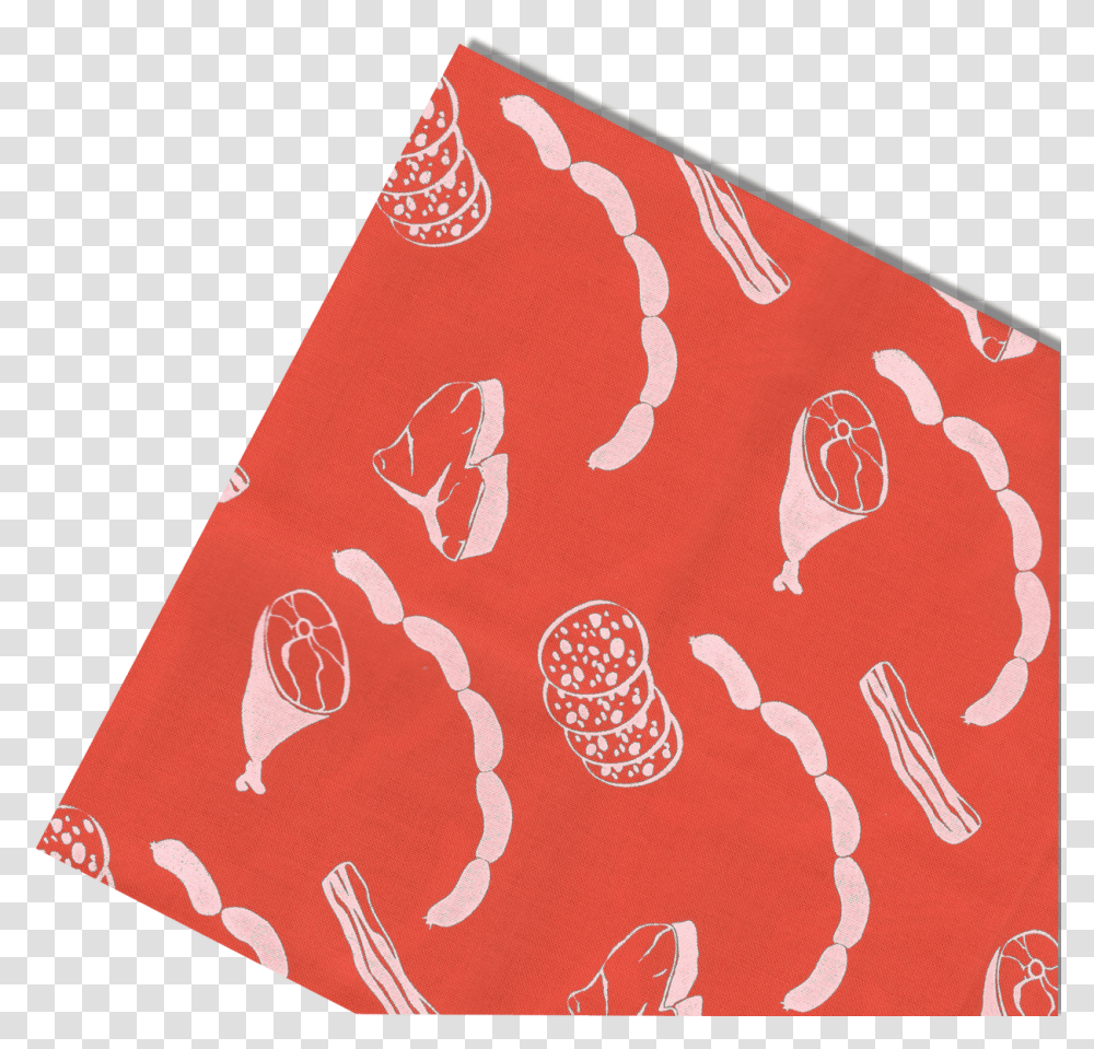 Meat Bandana Paisley, Clothing, Passport, Text, Furniture Transparent Png