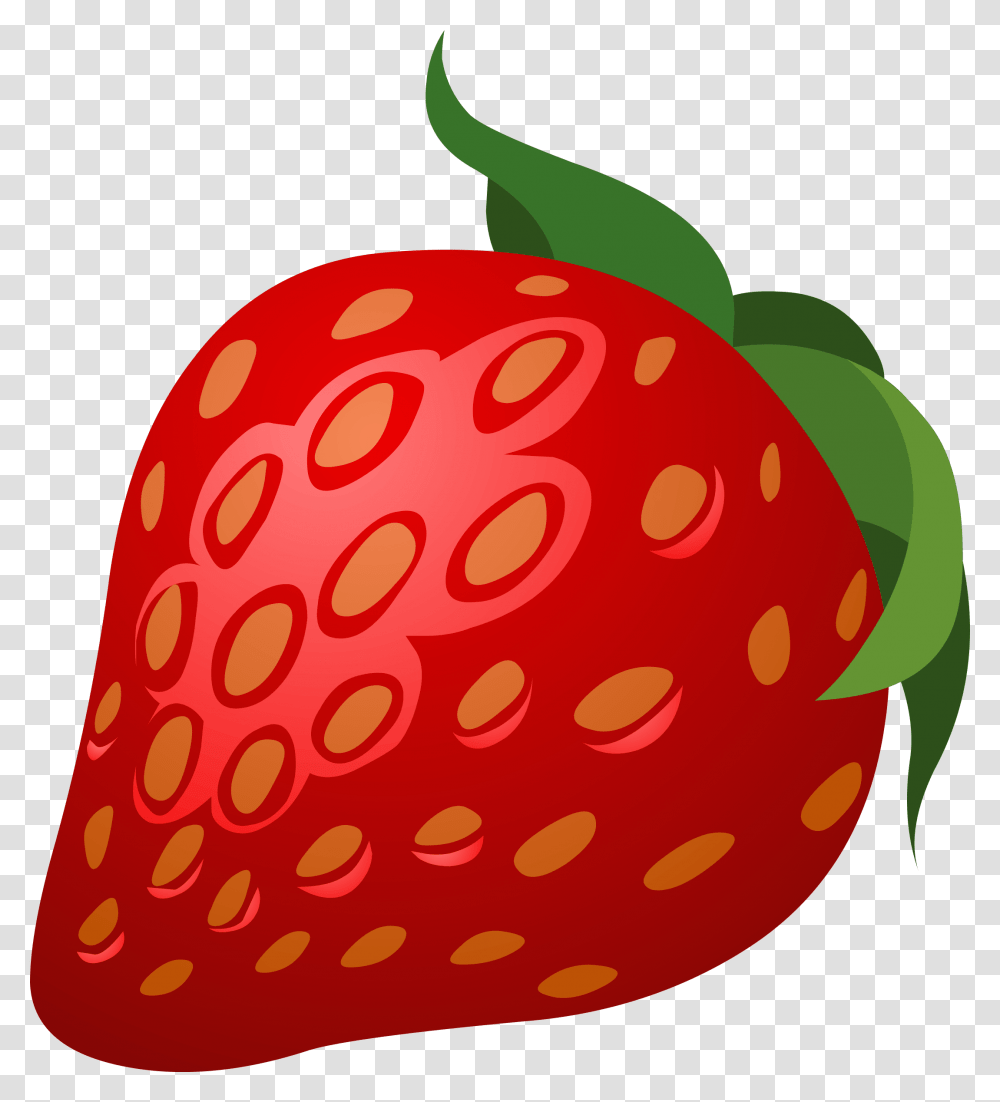 Meat Clip Art Black And White, Strawberry, Fruit, Plant, Food Transparent Png