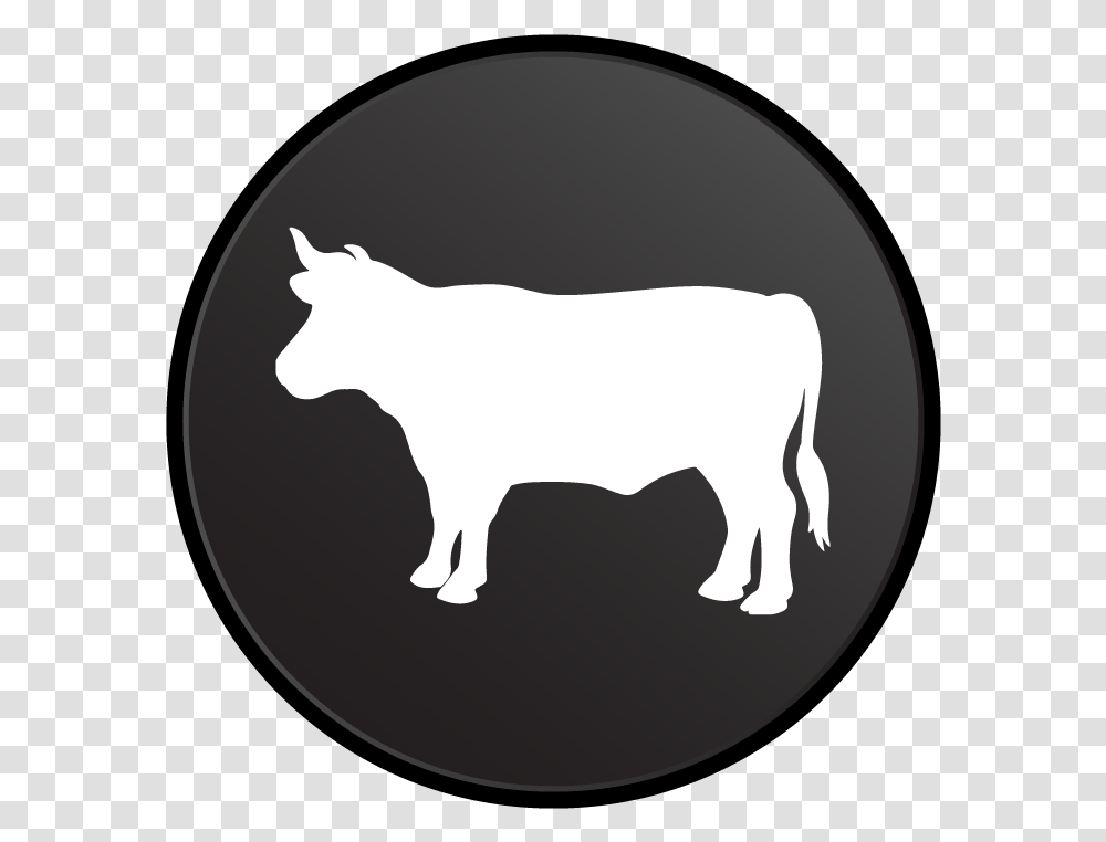Meat Exotic Meats And More Cow Circle Icon, Bull, Mammal, Animal, Cattle Transparent Png