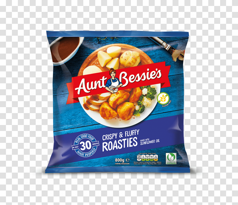 Meat Free Alternatives To Your Christmas Dinner Favourites Roast Potatoes Aunt Bessies, Advertisement, Poster, Flyer, Paper Transparent Png