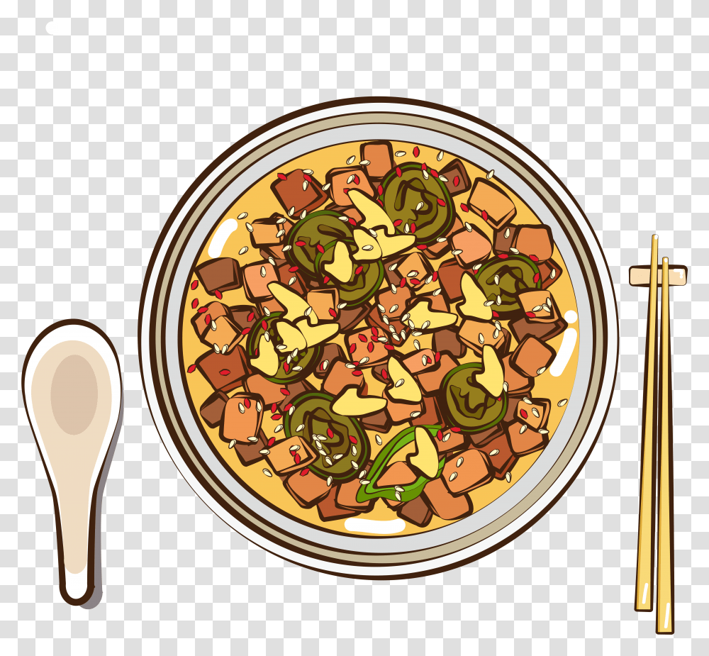 Meat Gourmet Food Boiled Pork And Vector Food, Sweets, Plant, Bowl, Cutlery Transparent Png