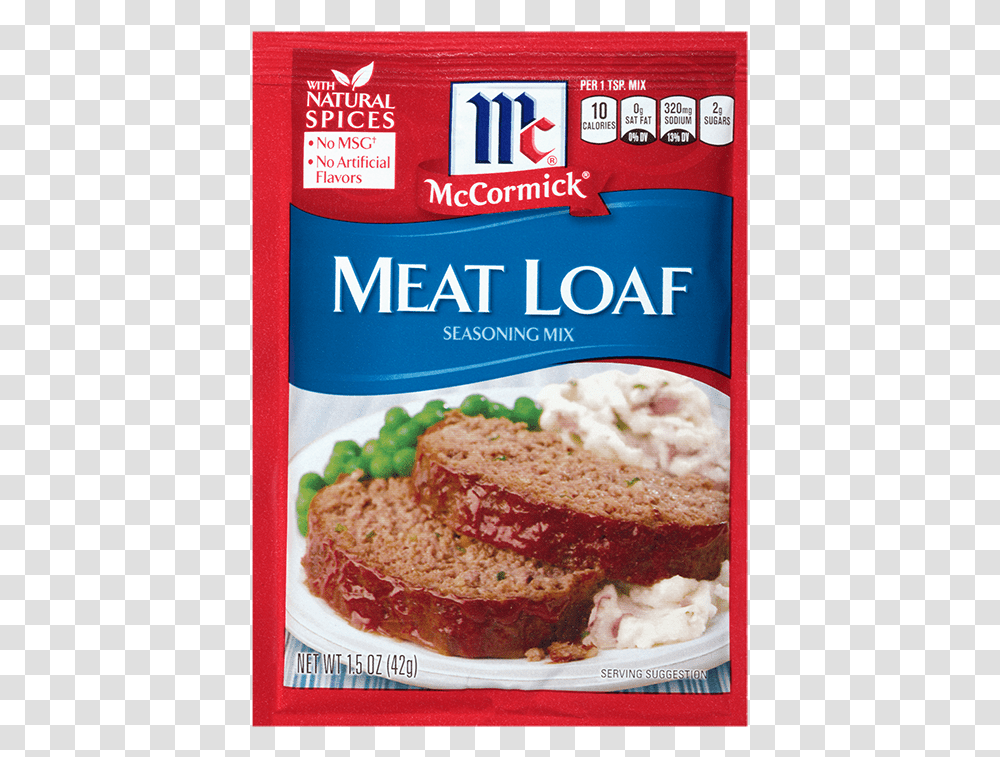 Meat Loaf Seasoning Mix Mccormick Meatloaf Seasoning, Food, Burger Transparent Png