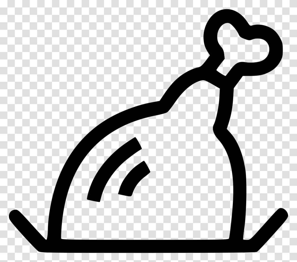 Meat, Stencil, Cowbell, Mammal, Animal Transparent Png