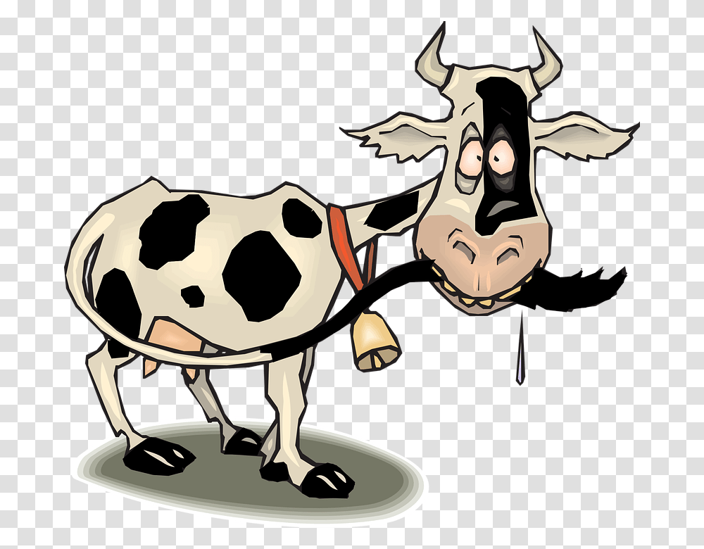 Meatball Clip Art Black And White, Cow, Cattle, Mammal, Animal Transparent Png