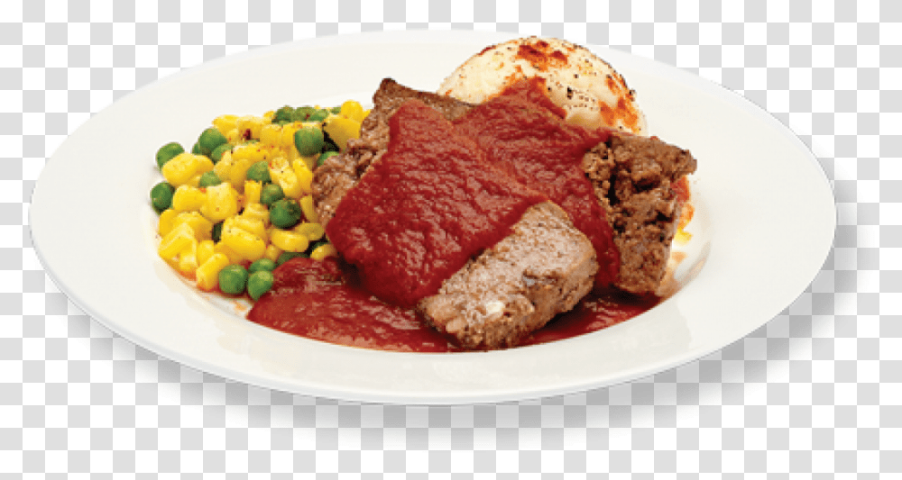 Meatloaf With Tomato Sauce Roast Beef, Food, Meal, Dish, Meat Loaf Transparent Png