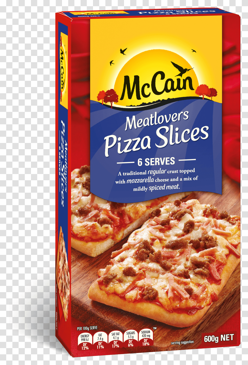 Meatlovers Pizza Slices 600g Full Size Download Seekpng Meat Lovers Pizza Slices Transparent Png