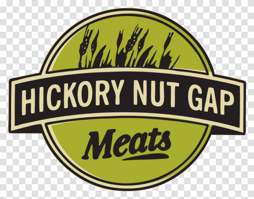 Meats Logo Cream Bkgrnd Hickory Nut Gap Farm, Badge, Label Transparent Png