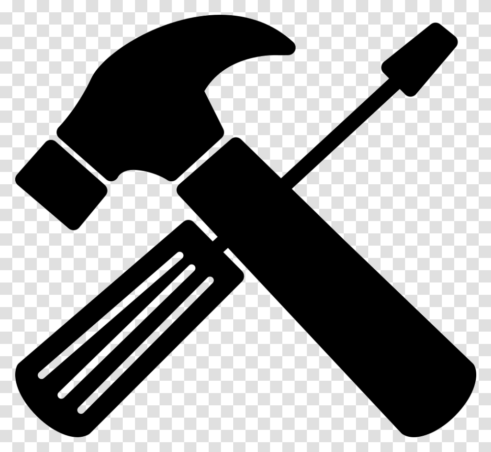 Mechanic Clipart Black And White Repair Tools, Hammer, Axe Transparent Png
