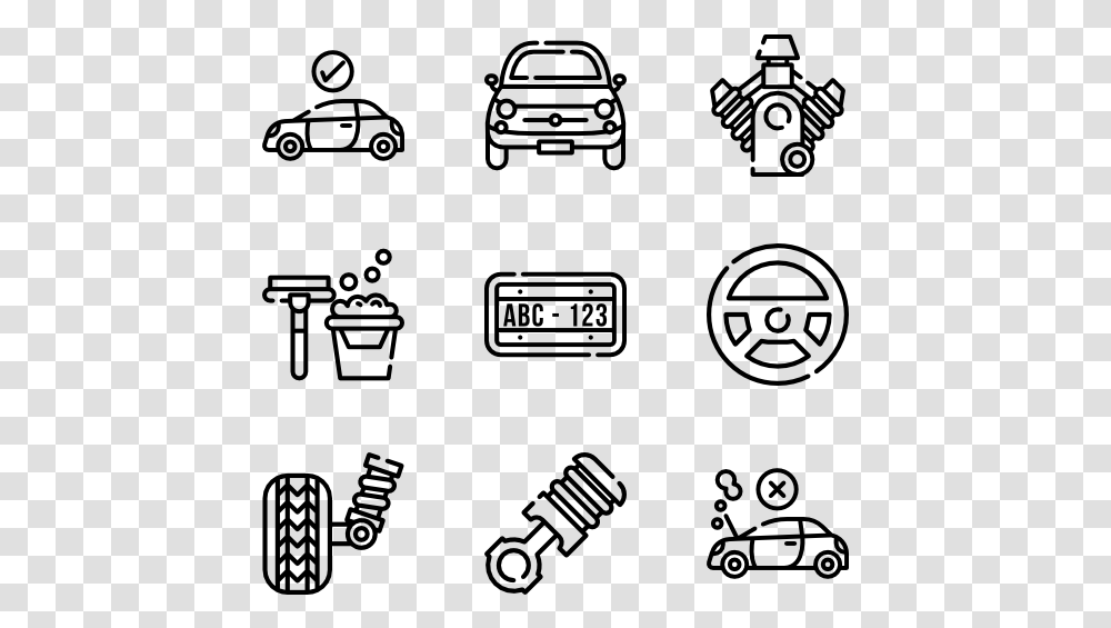 Mechanic Elements Hand Drawn Social Media Icons, Gray, World Of Warcraft Transparent Png