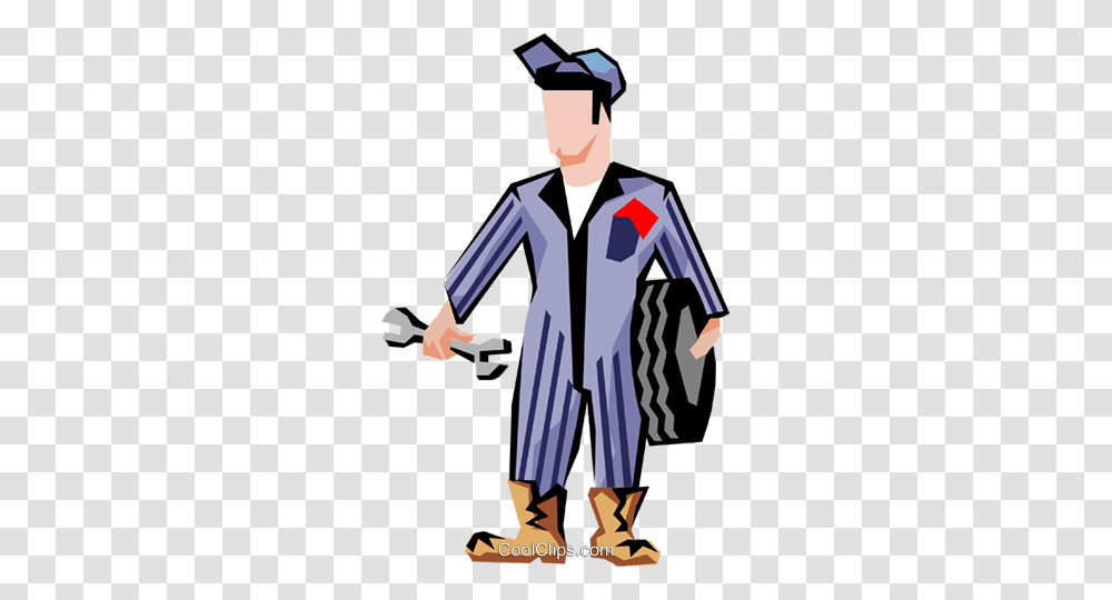 Mechanic Royalty Free Vector Clip Art Illustration, Apparel, Coat, Person Transparent Png