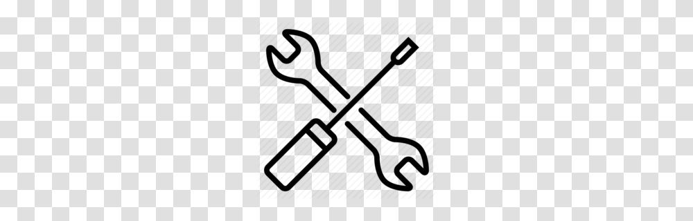 Mechanic Tools Black And White Clipart, Sword, Blade, Weapon, Weaponry Transparent Png