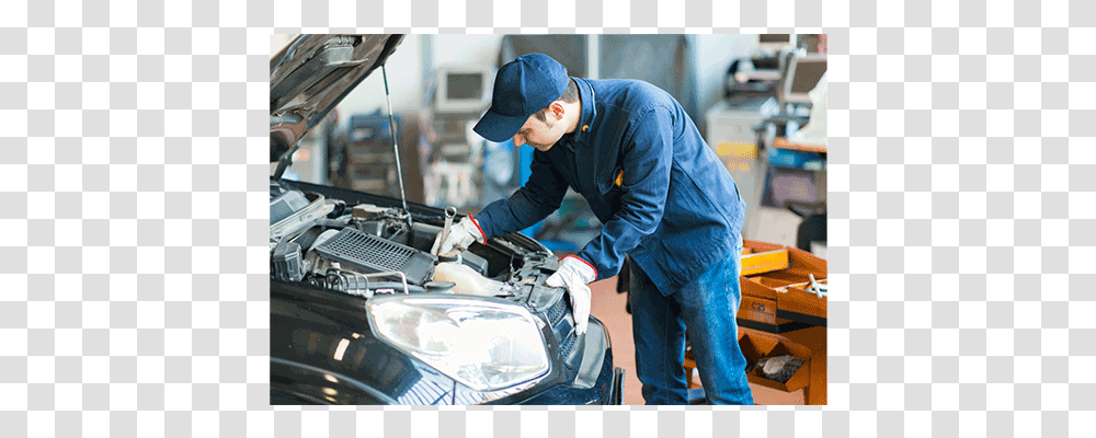 Mechanic Working On Car, Person, Machine, Pants Transparent Png