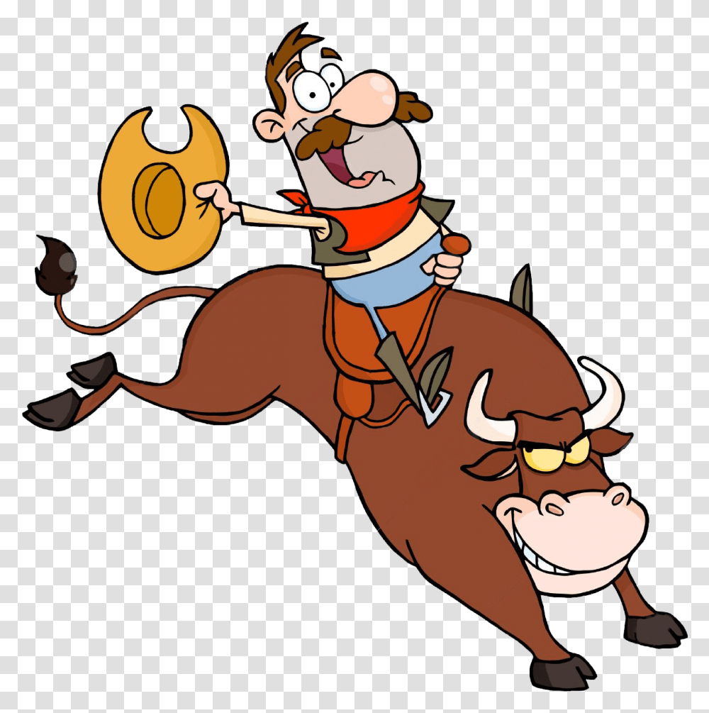 Mechanical Bull Riding Clip Art Hd Download Clipart Rodeo, Person, Outdoors, People, Animal Transparent Png