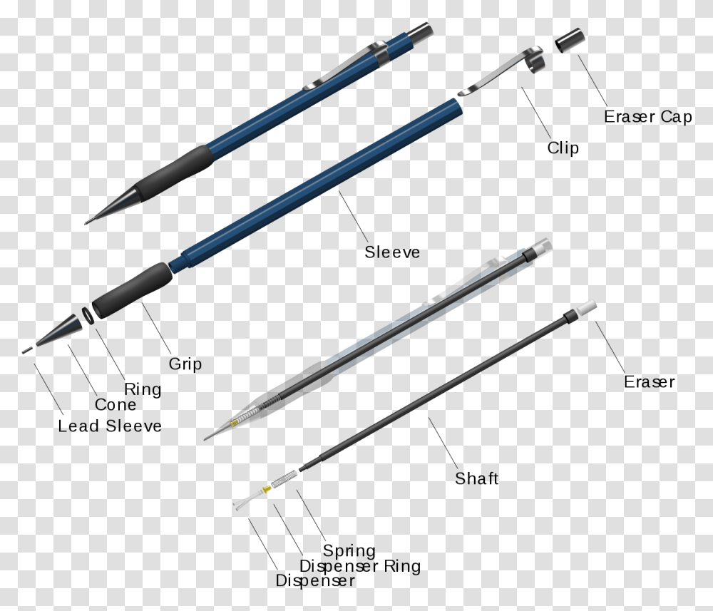 Mechanical Pencil Components, Arrow, Weapon, Weaponry Transparent Png
