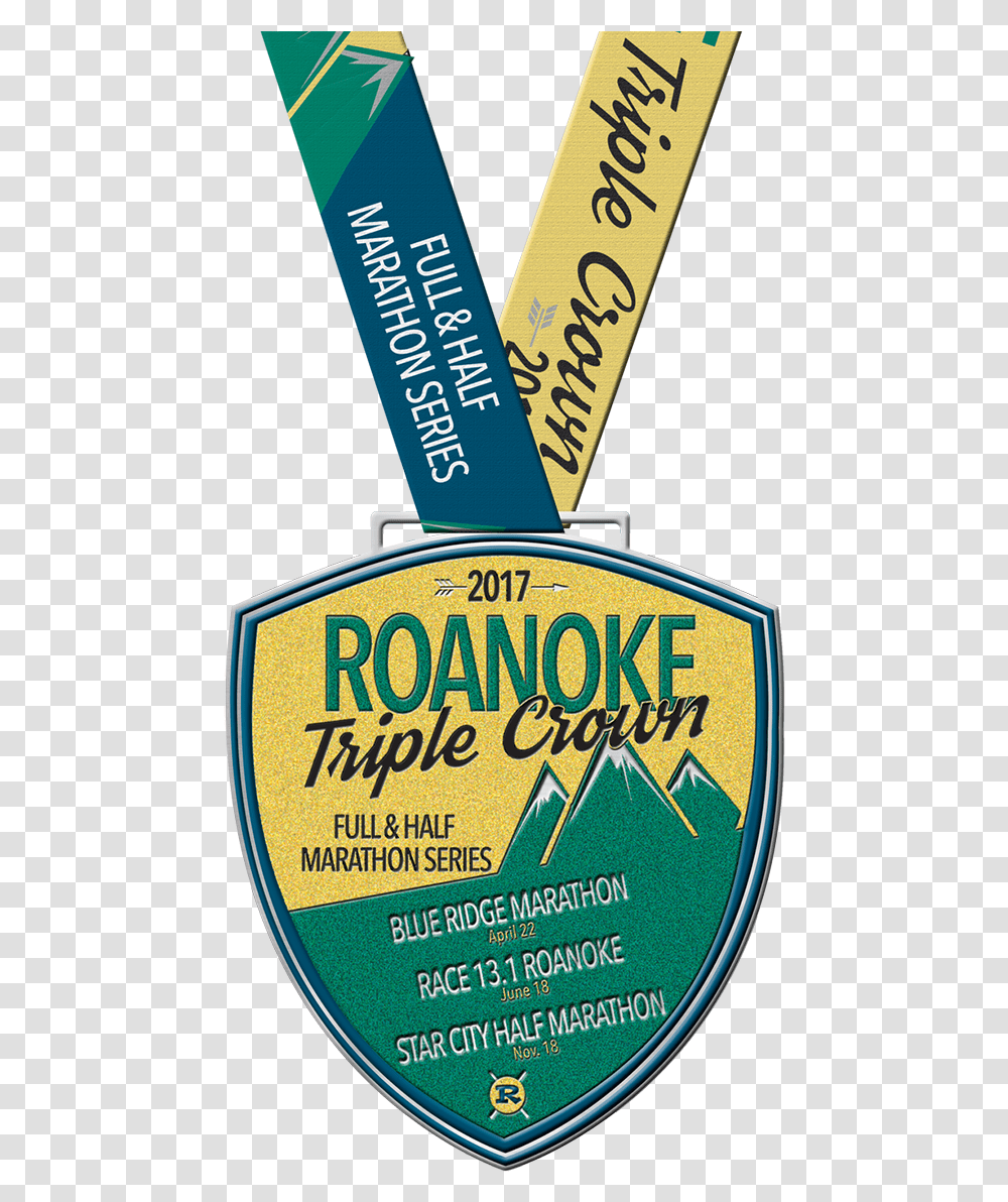 Medal Blue Ridge Half Marathon Medal, Logo, Trademark, Label Transparent Png
