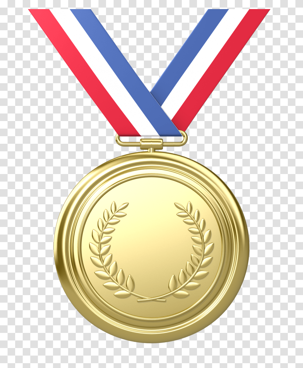Medal, Gold, Gold Medal, Trophy, Locket Transparent Png