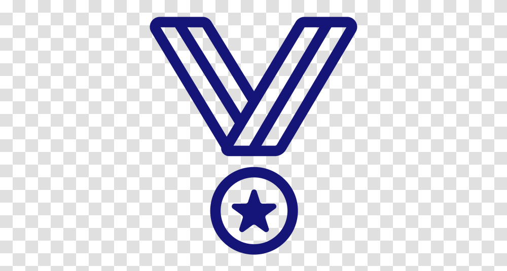 Medal Of Honor Icon Stroke Language, Triangle, Symbol, Star Symbol, Trophy Transparent Png