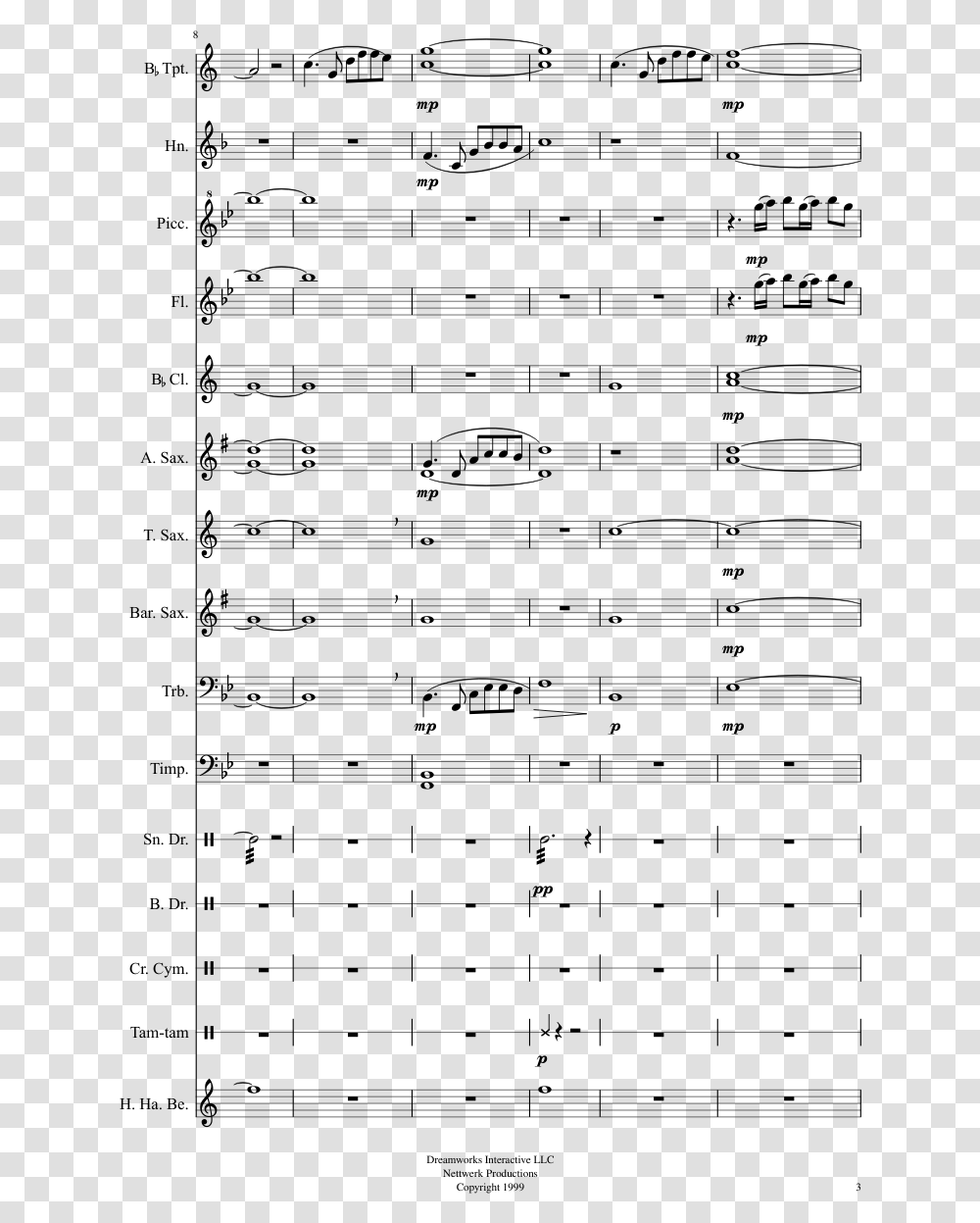 Medal Of Honor Main Theme Sheet Music Composed By Michael Saxophone, Gray, World Of Warcraft Transparent Png