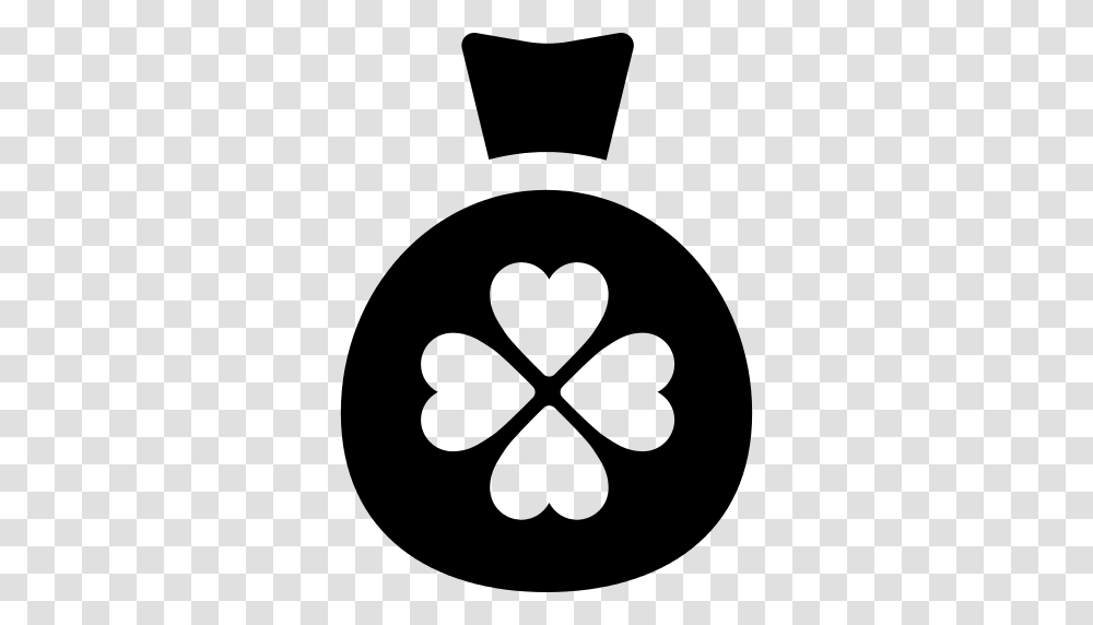 Medal With Four Leaf Clover Icon, Gray, World Of Warcraft Transparent Png