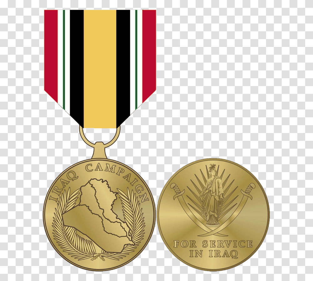 Medalgold Medalbronze Medalsilver Accessory Iraq Campaign Medal, Trophy Transparent Png