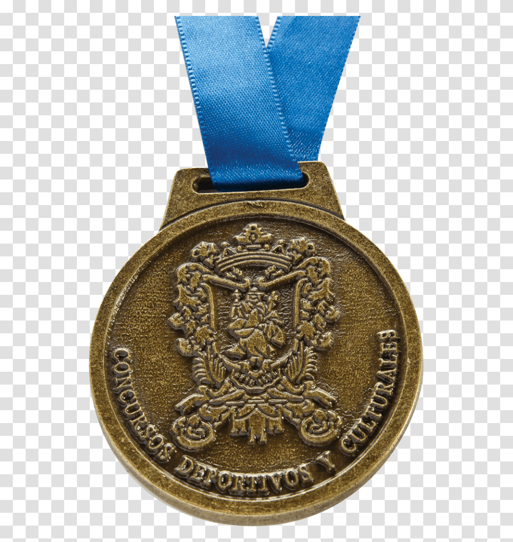 Medalla Concursos Deportivos Y Culturales Gold Medal, Logo, Trademark, Money Transparent Png