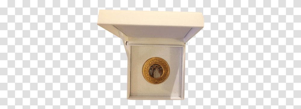Medallion In Leather Box Medal, Mailbox, Gold, Architecture, Building Transparent Png