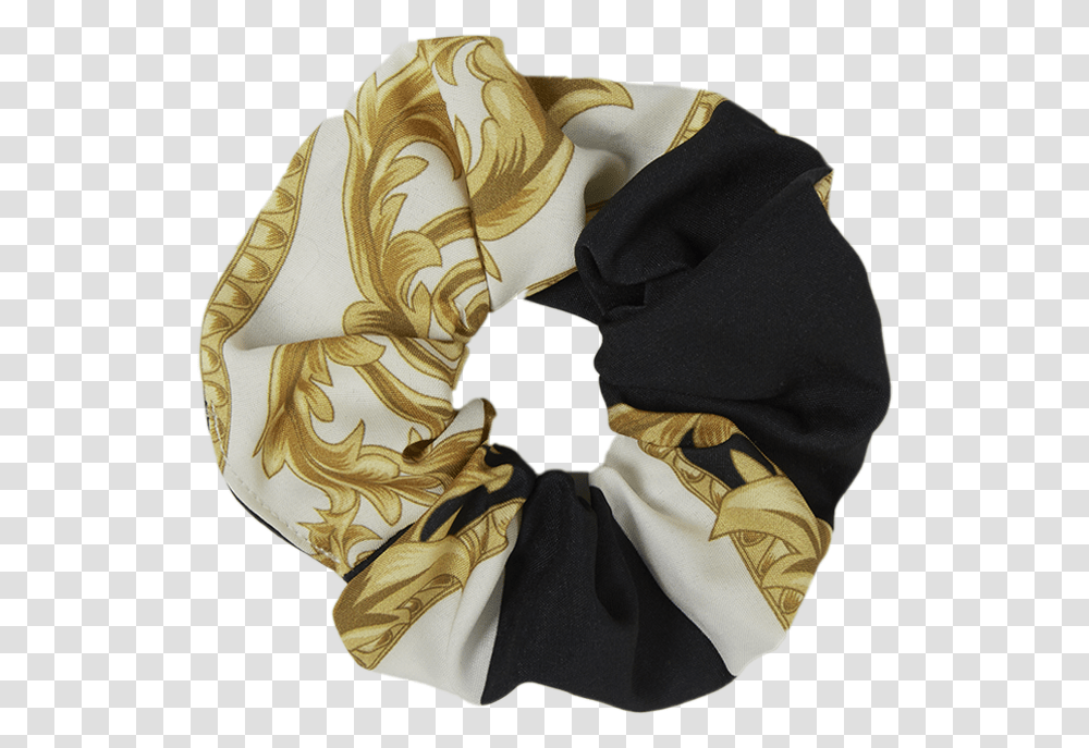 Medallion Scrunchie Scarf, Clothing, Apparel, Hood, Person Transparent Png