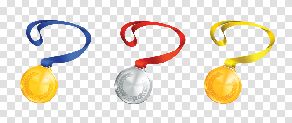 Medals Set, Gold, Trophy, Gold Medal, Leash Transparent Png