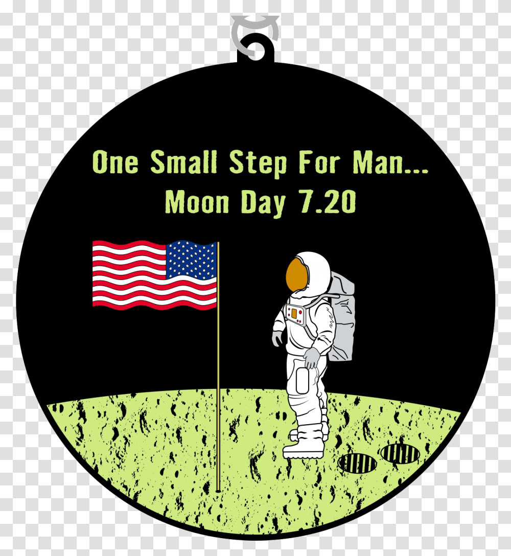 Media Item Cartoon Images For Moon Day, Astronaut, Flag Transparent Png