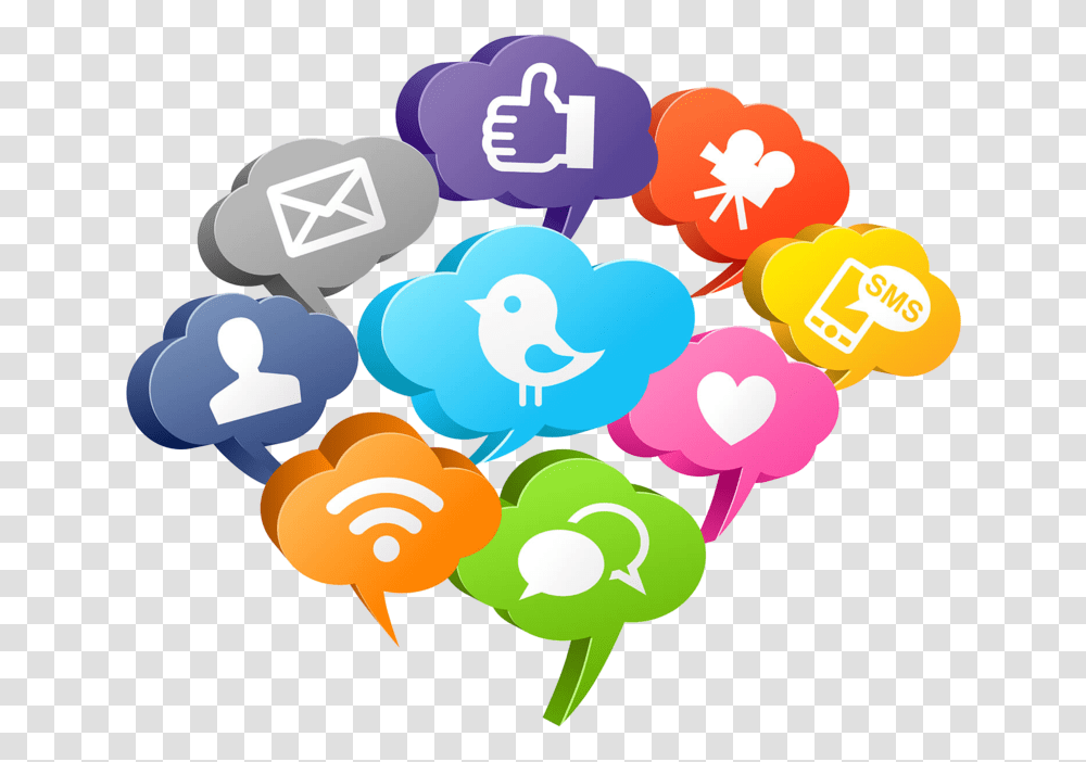 Media Marketing Optimization Mass Social Download Hd Social Media Speech Bubble, Balloon, Food, Candy Transparent Png