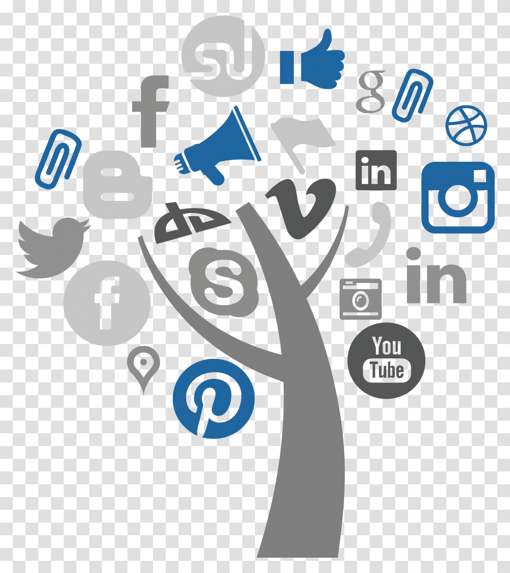 Media Measurement Tree Vector Marketing Slideshare Presentation On Social Media, Number, Symbol, Text, Alphabet Transparent Png