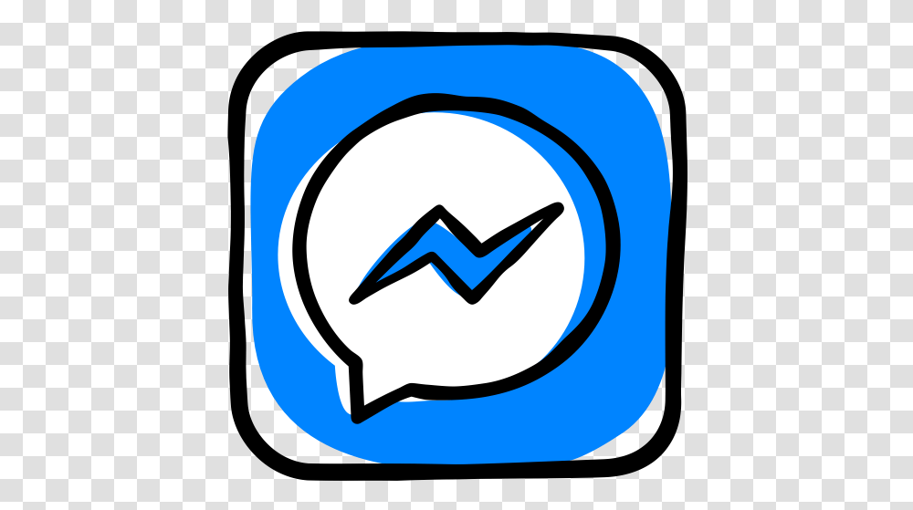 Media Message Messenger Facebook Social Communication, Recycling Symbol, Hand, Jay Transparent Png