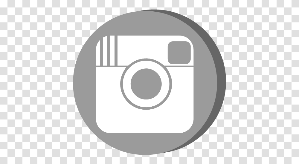 Media Network Photo Picture Social Icon Instagram Logo Grey, Disk, Dvd, Electronics Transparent Png
