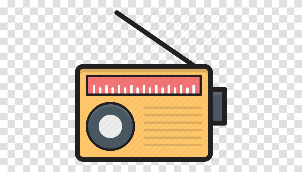 Media Old Radio Radio Radio Set Transmission Icon, Incense, Label Transparent Png