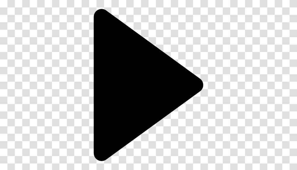 Media Play Symbol, Triangle Transparent Png