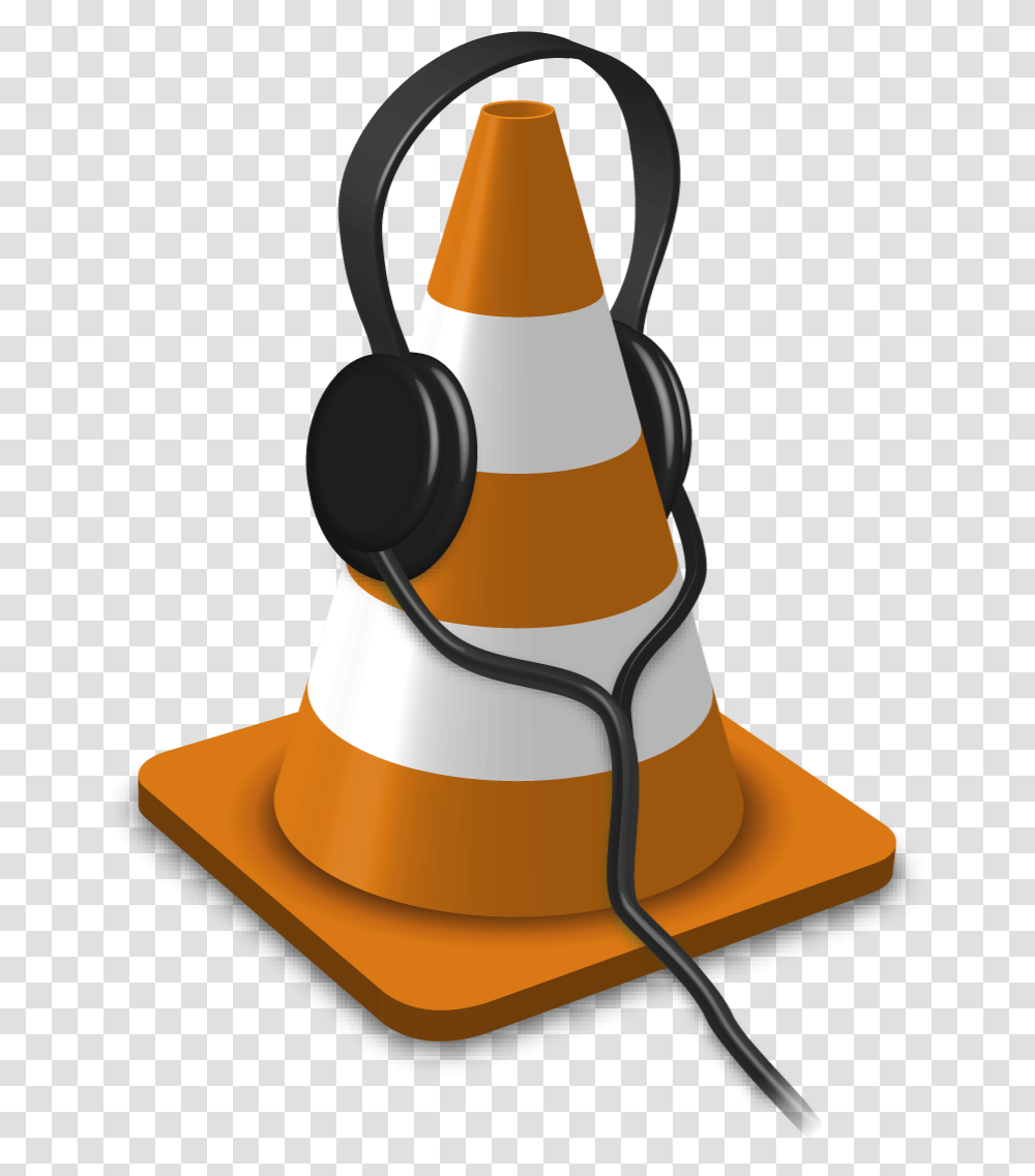 Media Player Vlc Media Player Icon, Cone, Electronics, Headphones, Headset Transparent Png