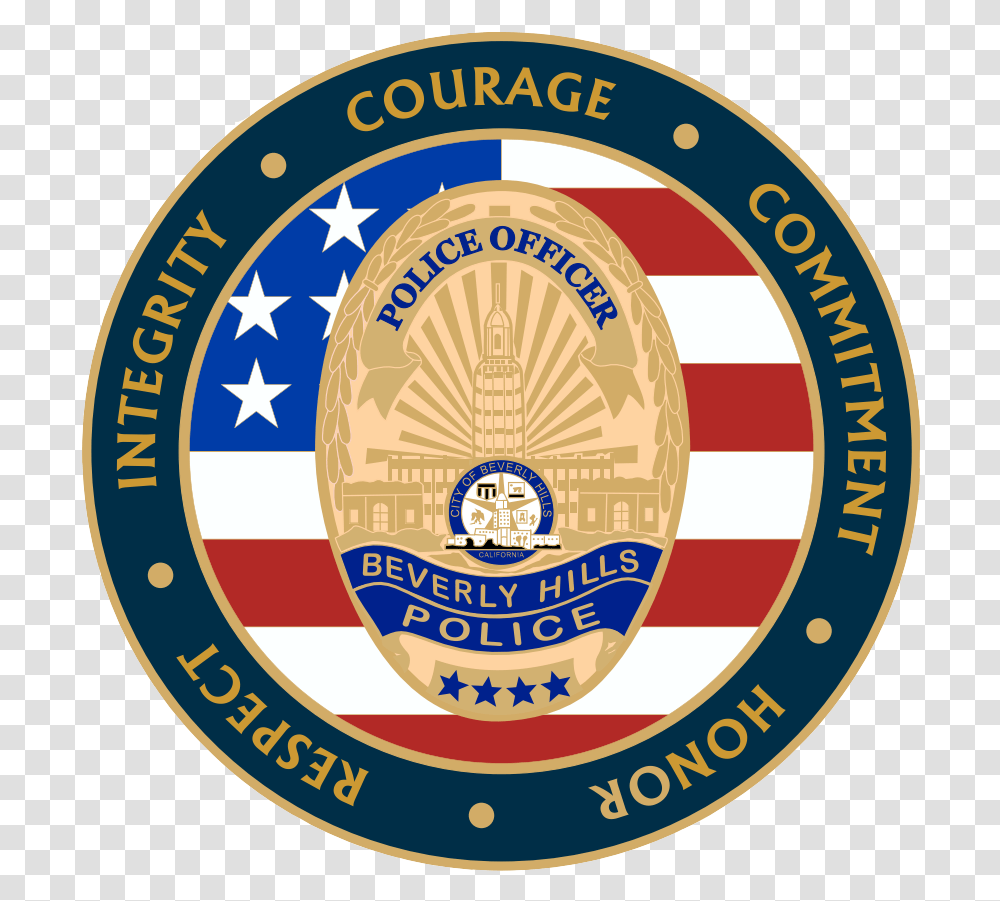 Media Releases Beverly Hills Police Logo, Symbol, Trademark, Badge, Emblem Transparent Png