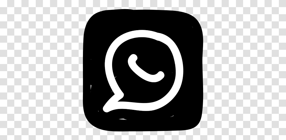 Media Scribble Social Whatsapp Icon Free Download Icone Do Instagram Rabisco, Label, Text, Stencil, Sticker Transparent Png