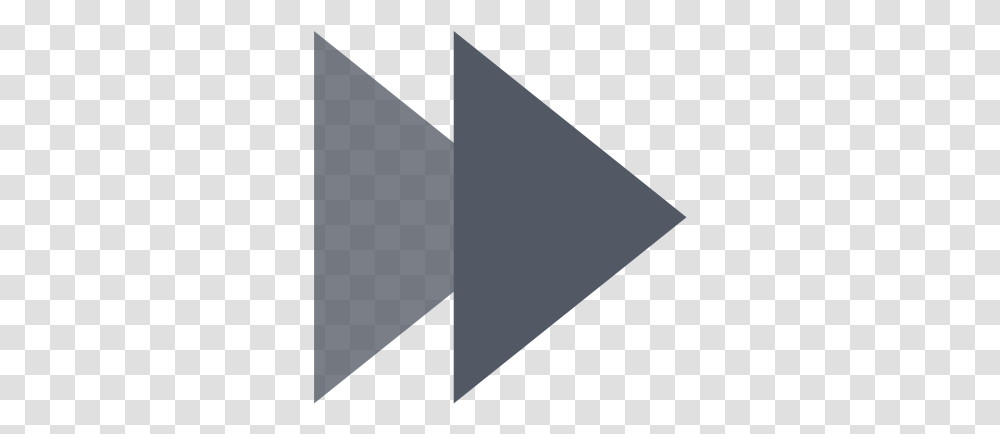 Media Skip Forward Arrows Free Icon Of Zafiro Actions Flecha Avanzar, Symbol, Triangle, Logo, Cross Transparent Png