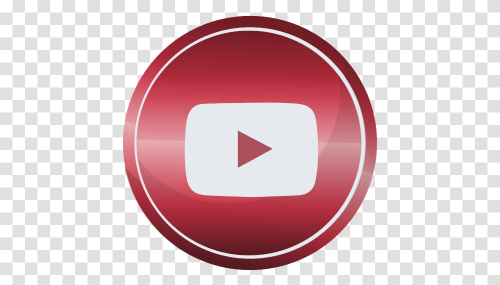 Media Social Web Youtube Icon Round Logo, Text, Symbol, Trademark, Graphics Transparent Png